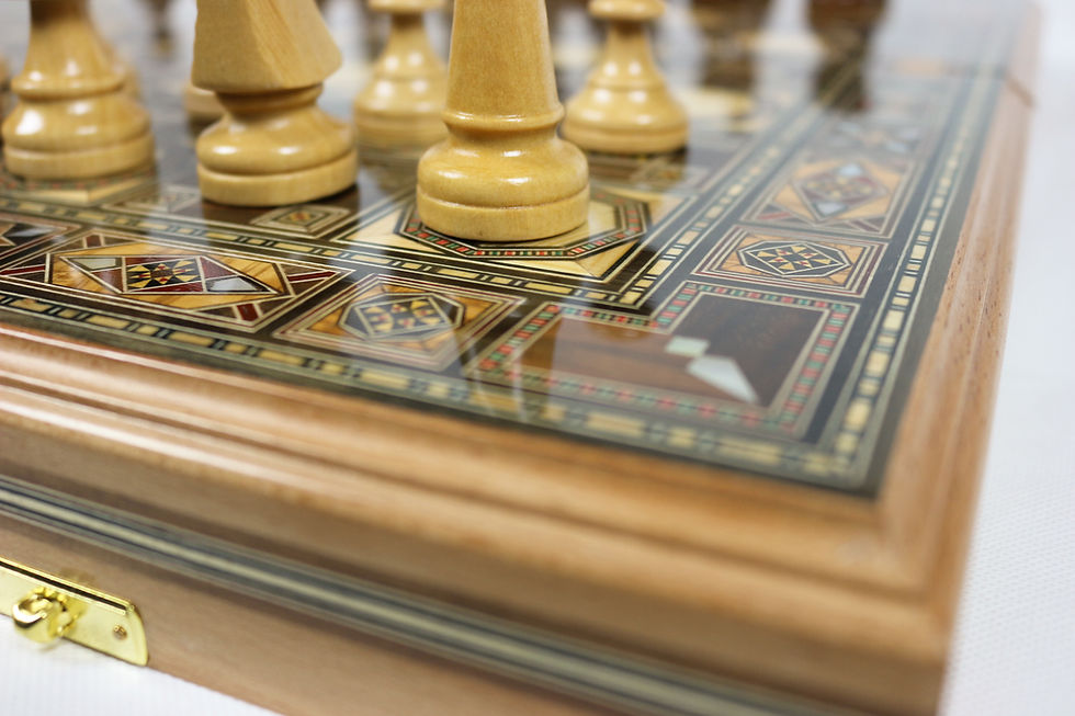 الصورة المصغرة: Holz Backgammon/Schach Brett BK520 F