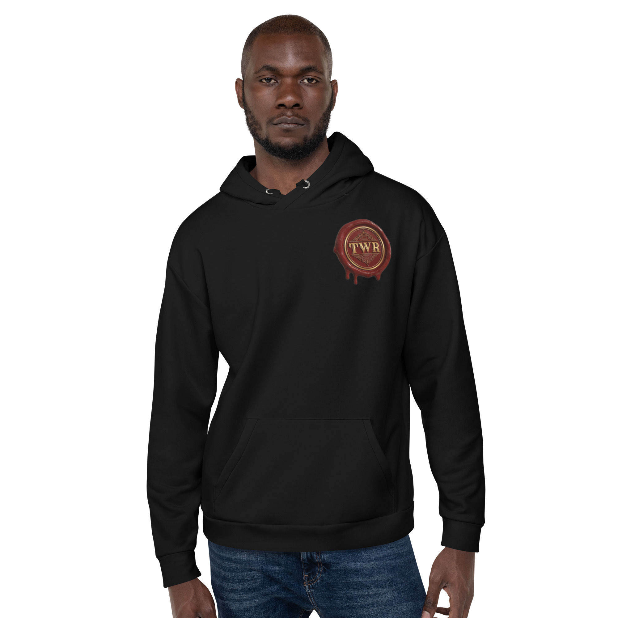 Unisex Hoodie "Wax" Seal Logo (black)