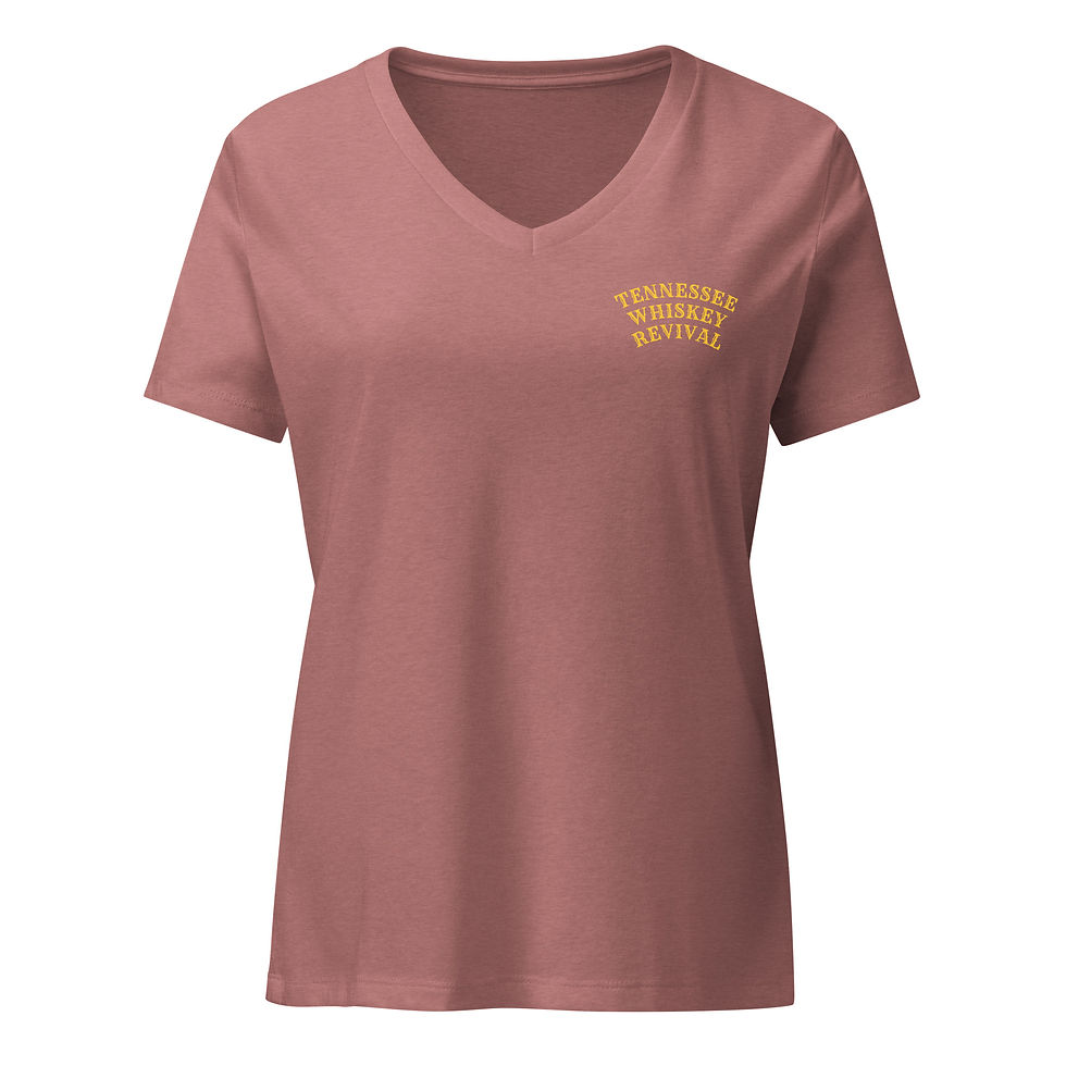 Thumbnail: Women’s Relaxed V-Neck T-Shirt (Whiskey Label)