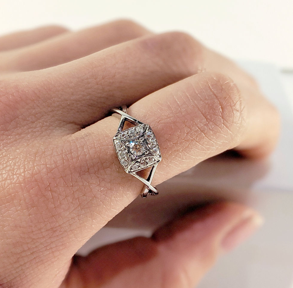 Thumbnail: Square Diamond Ring