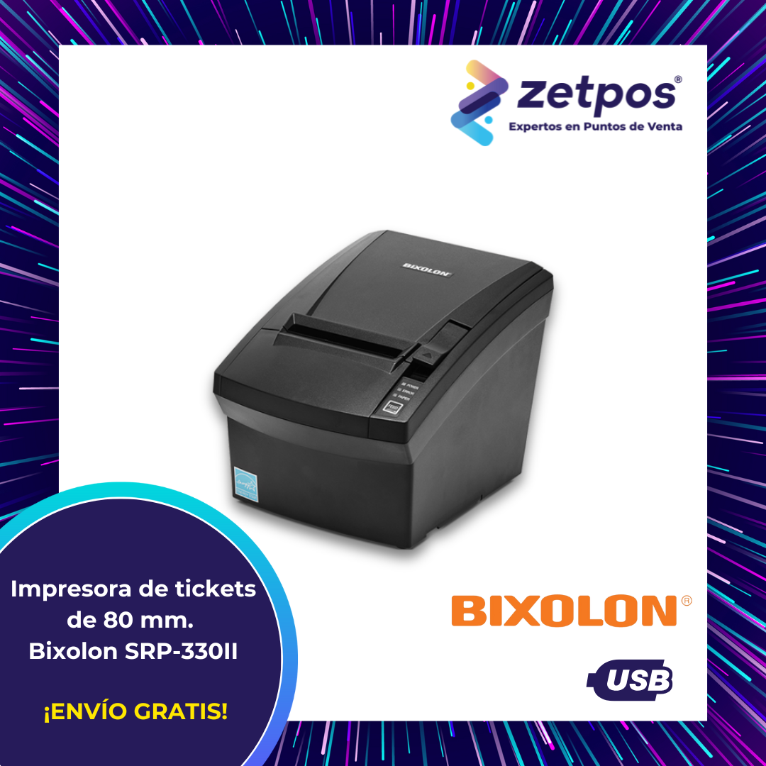 Impresora térmica de tickets 80 mm Bixolon SRP-330II USB