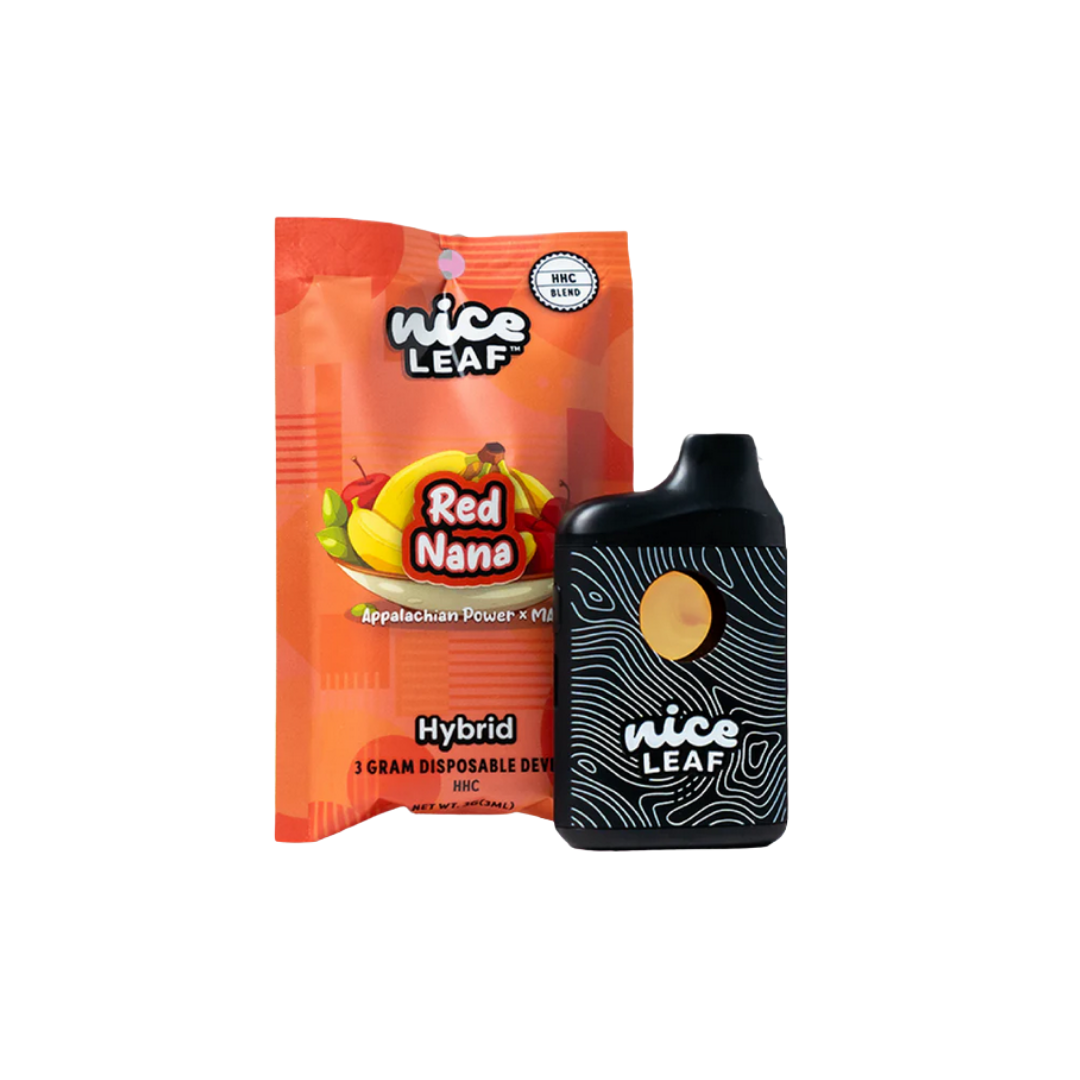 Nice Leaf Vape | Vape desechable | HHC | 3 gr | Red Nana | Híbrida