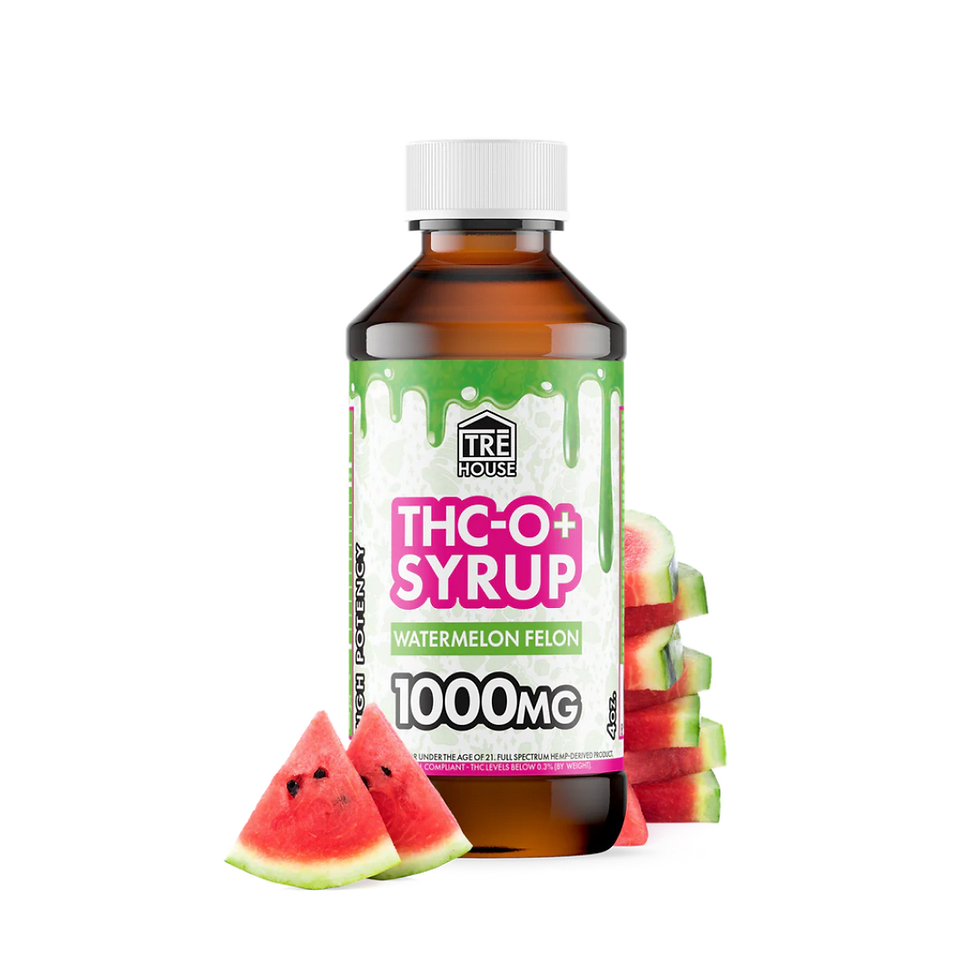 Tre House Syrup  | Jarabe Dulce | 1000 MG THC | 4 oz | Watermelon Felon