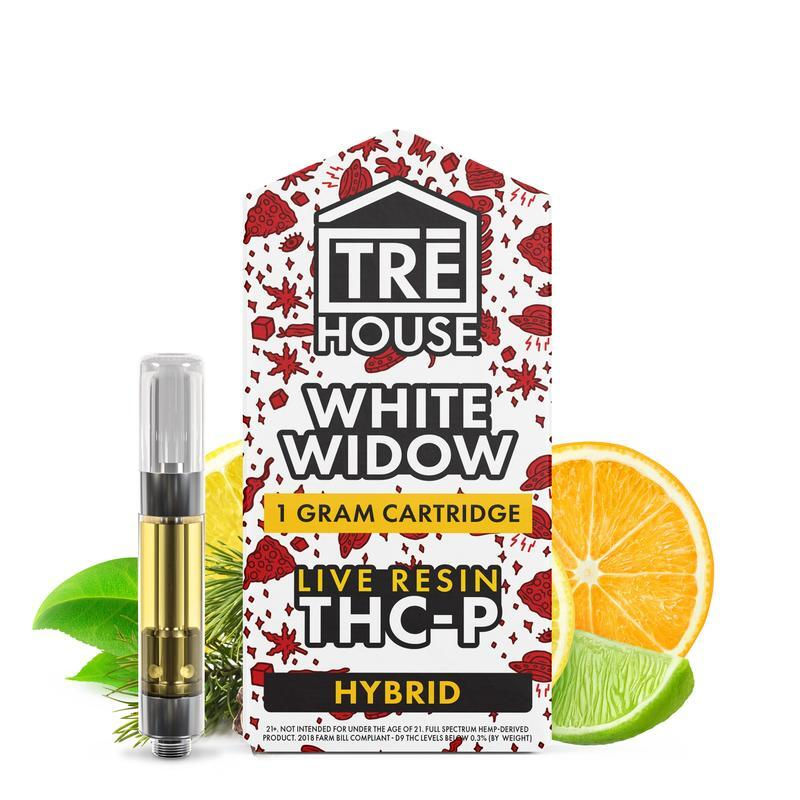 Tre House Cartridge | Cartucho desechable | THC-P | 1 gr | White Widow | Híbrida