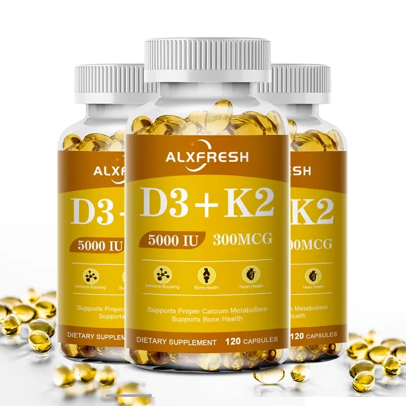 Thumbnail: Vitamin D3+K2 5000 IU 300 MCG
