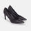 Thumbnail: Black Brushed Leather Pumps Callisia – Women’s High Heels With Metal Studs