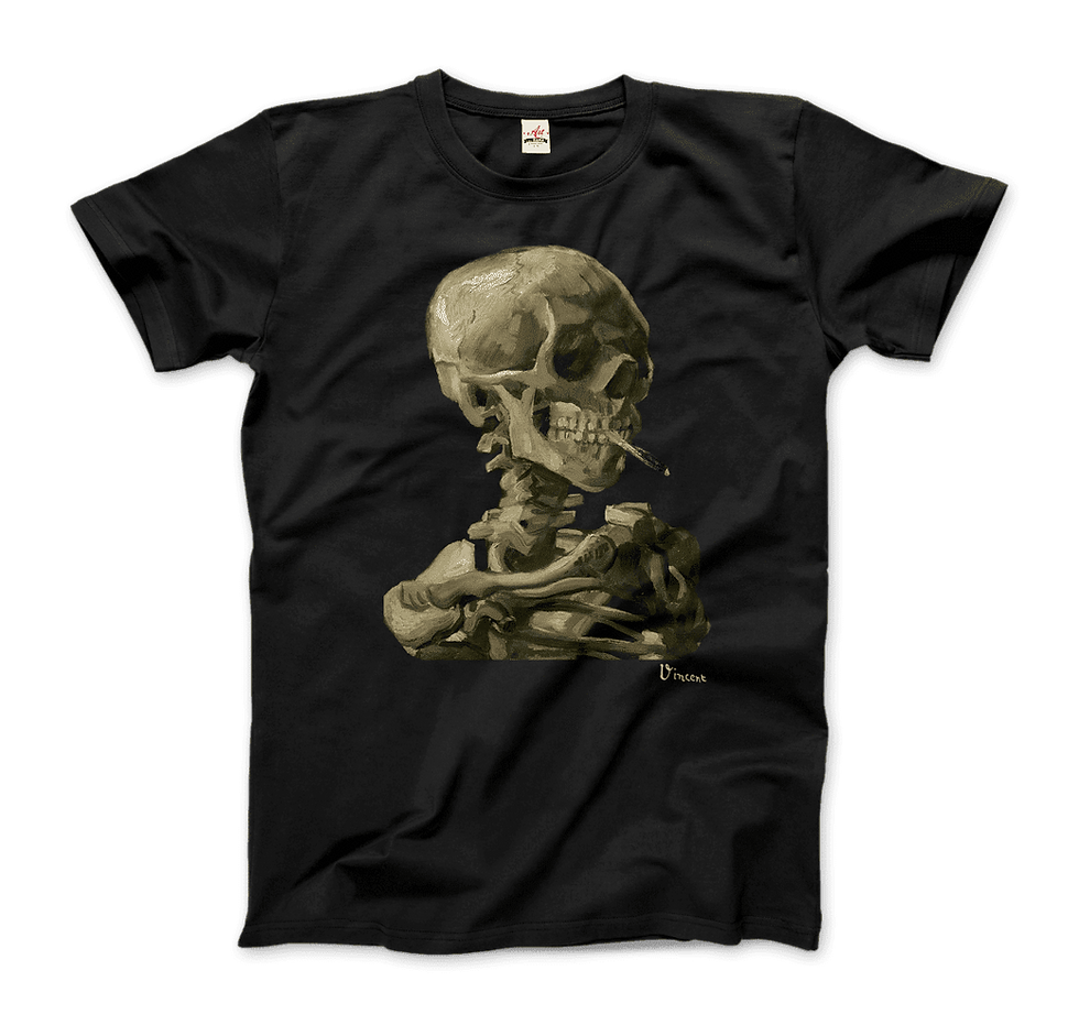 Thumbnail: Van Gogh Skull of a Skeleton With Burning Cigarette 1886 T-Shirt