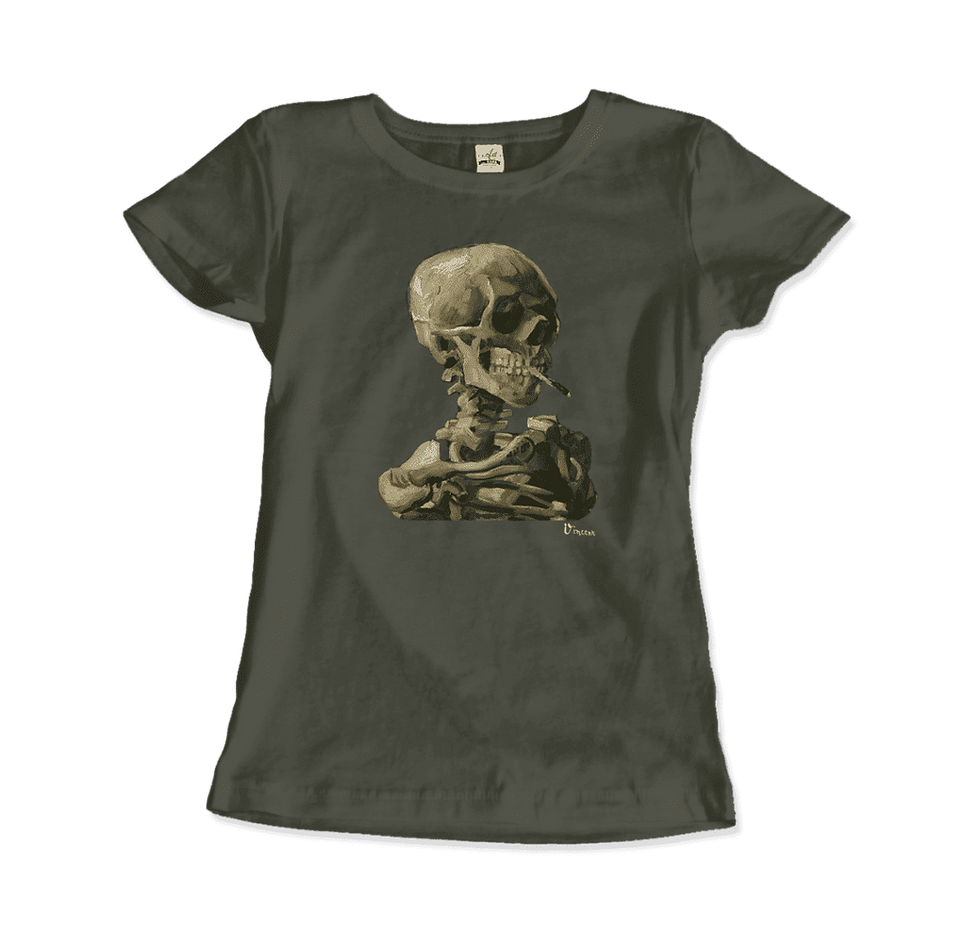 Thumbnail: Van Gogh Skull of a Skeleton With Burning Cigarette 1886 T-Shirt