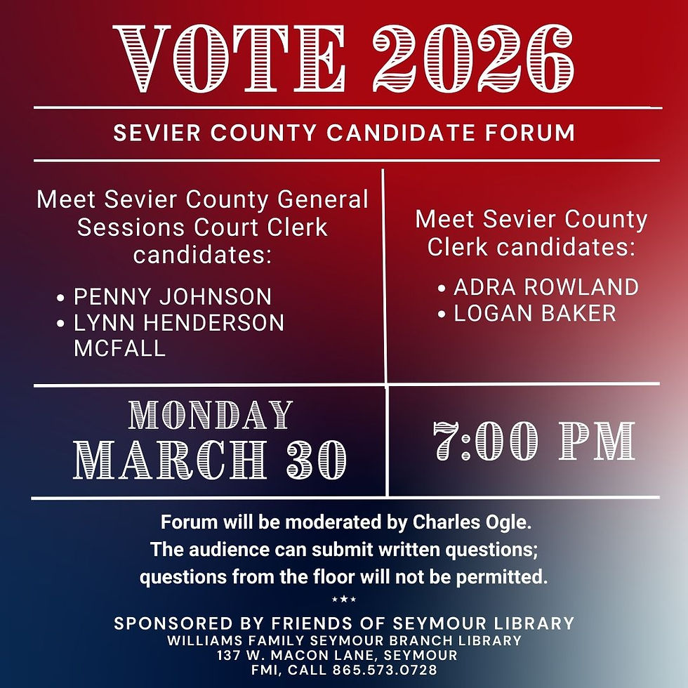 Sevier County County Clerk Forum