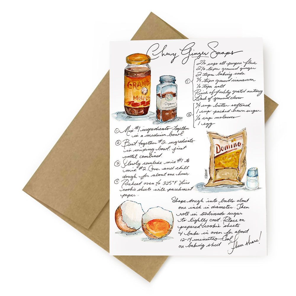 Recipe Cards - Chewy Ginger Snaps
