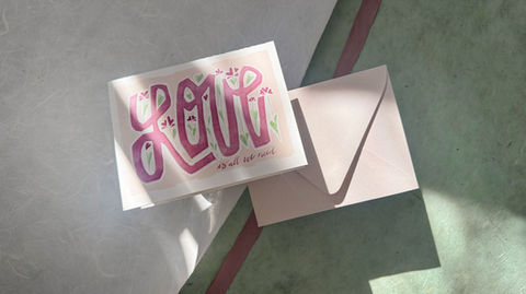 Love is all we need greeting card