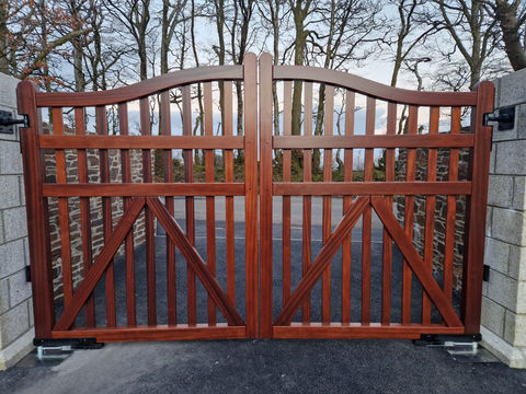 Elegant Wooden Gates