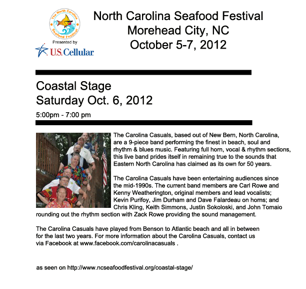 NC Seafood Fest 10/6/12