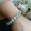 Thumbnail: 9.4mm Icy Light Green Type A Grade A Natural Jadeite Jade Beaded Bracelet