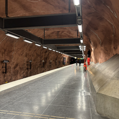 Underground station Stockholm Sweden
