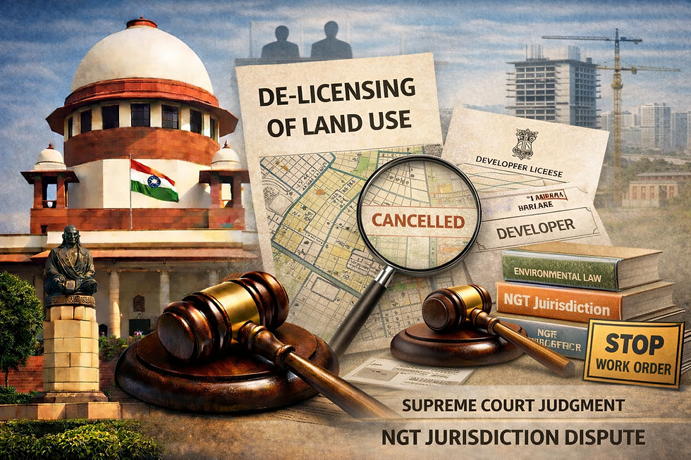 De-licensing of Land Use: Supreme Court on Urban Planning Powers and NGT Jurisdiction