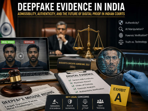 Deepfake Evidence India: Admissibility, Authenticity, and the Future of Digital Proof in Indian Courts