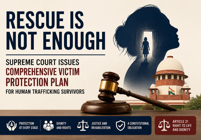 Rescue Is Not Enough: Supreme Court Issues Comprehensive Victim Protection Plan for Human Trafficking Survivors