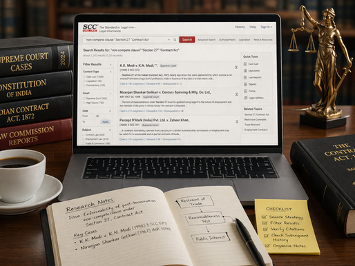 Legal Research in India: A Complete Guide to Search Strategy, Database Filtering, and Verification