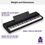 Thumbnail: Yamaha P-S500 - Smart Digital Piano with 88 Weighted Keys, Stream Lights, Blu...