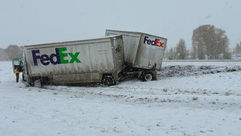 Early Season Snowstorm Causes Multiple Slide-Offs on I-15; FedEx Truck Crashes Near Red Rock Exit