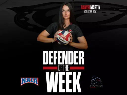 Martin Earns Frontier Conference Defender Of The Week Honors