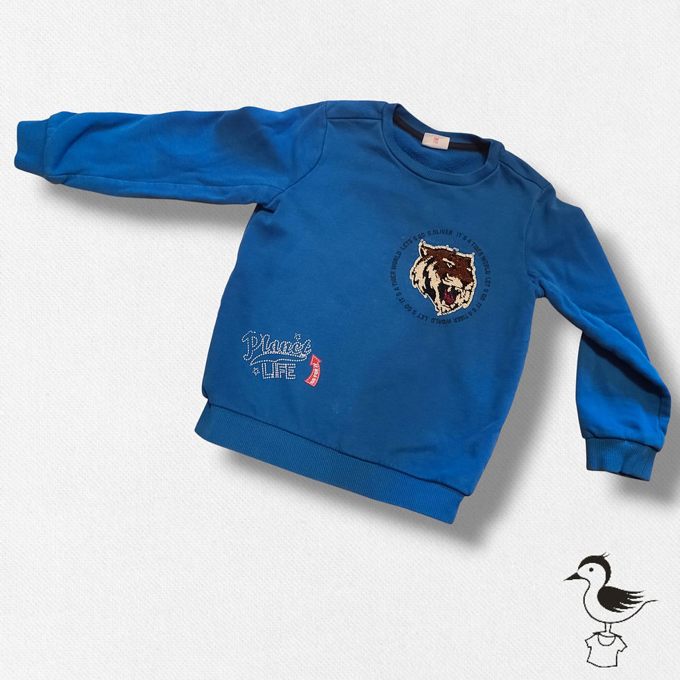 3-4 ans (104 cm) - S. OLIVER - Super beau chandail manches longues chaud tigre