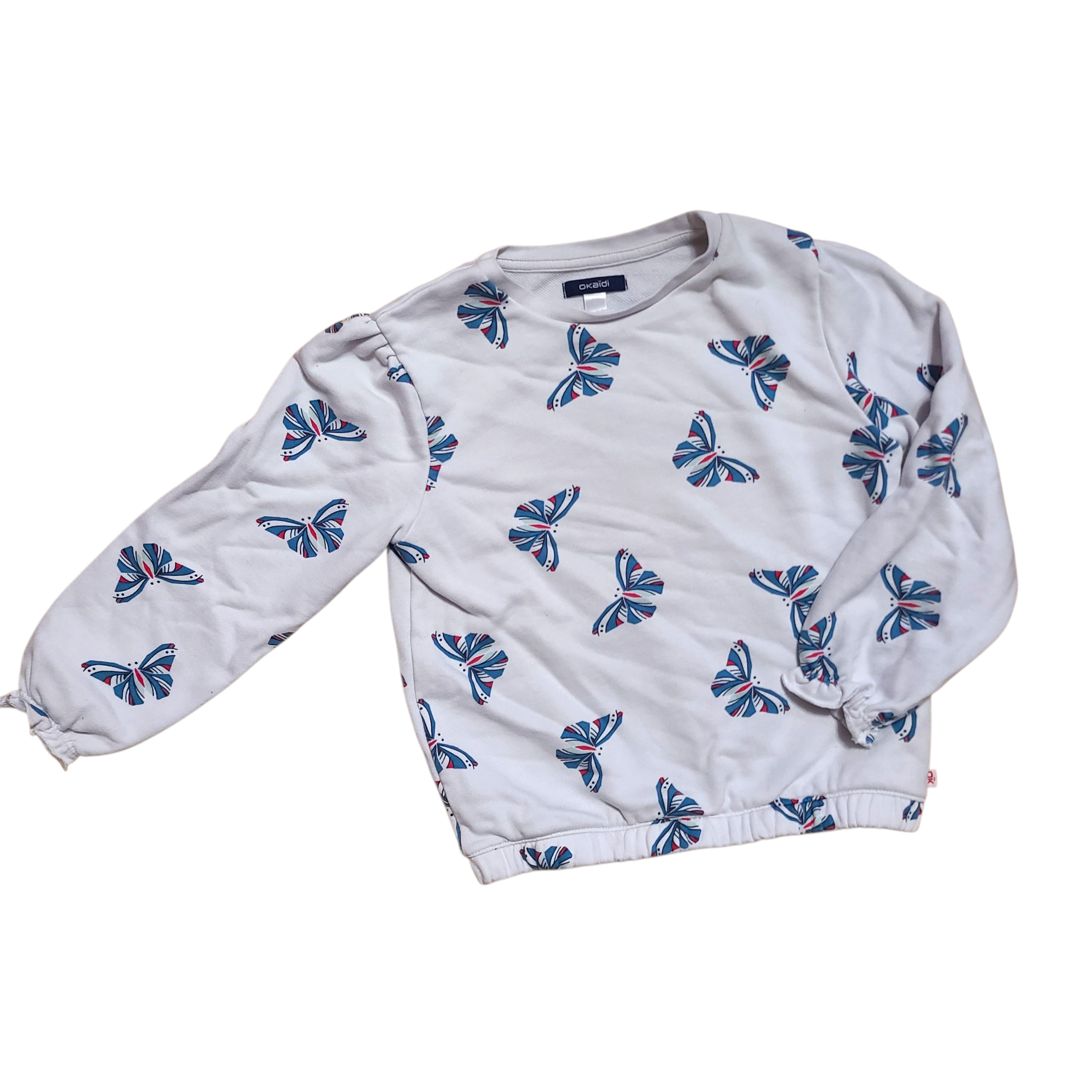 6 ans -OKAIDI - chandail chaud papillon super beau!