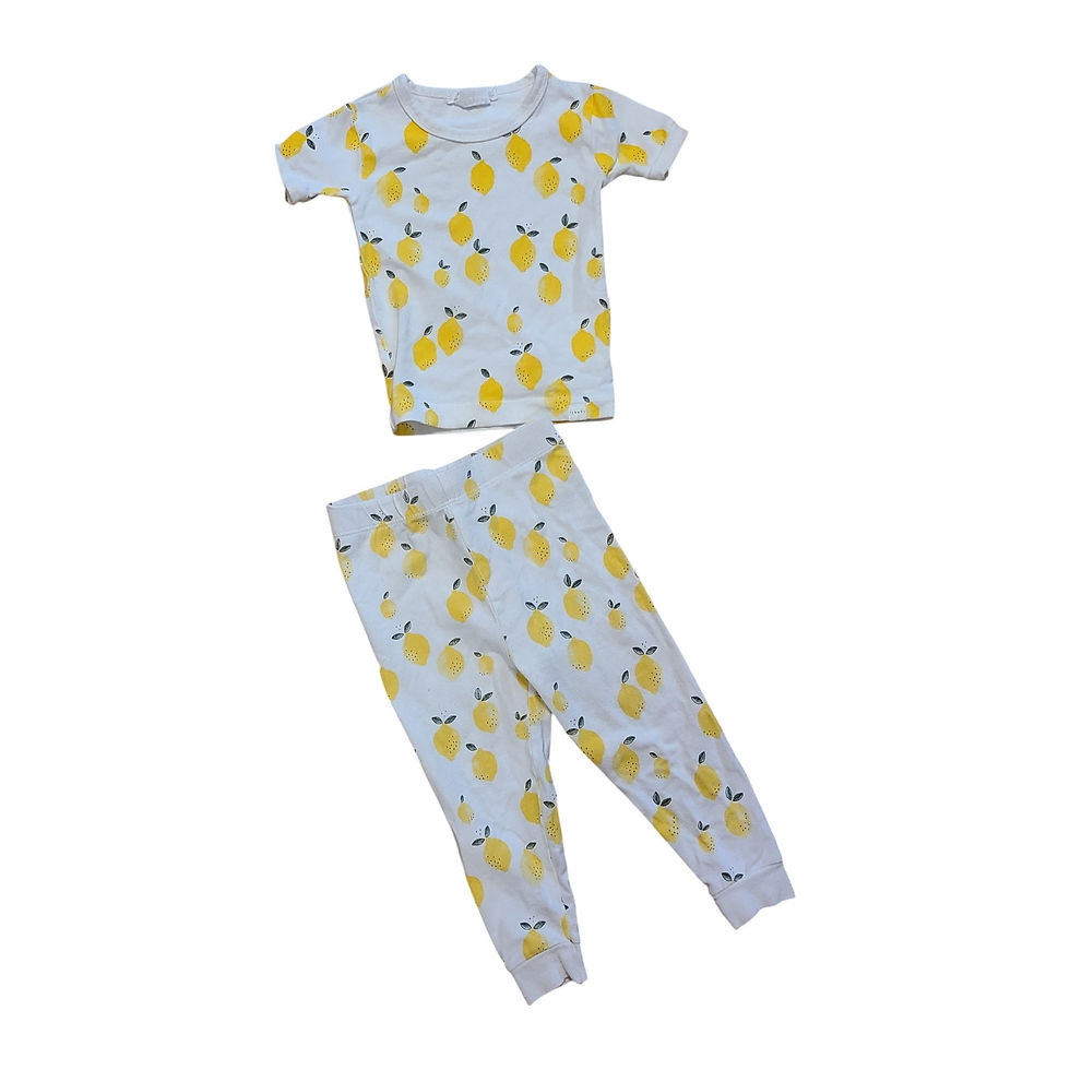 18 mois - FIRSTS par petit lem - pyjama deux pièces citrons