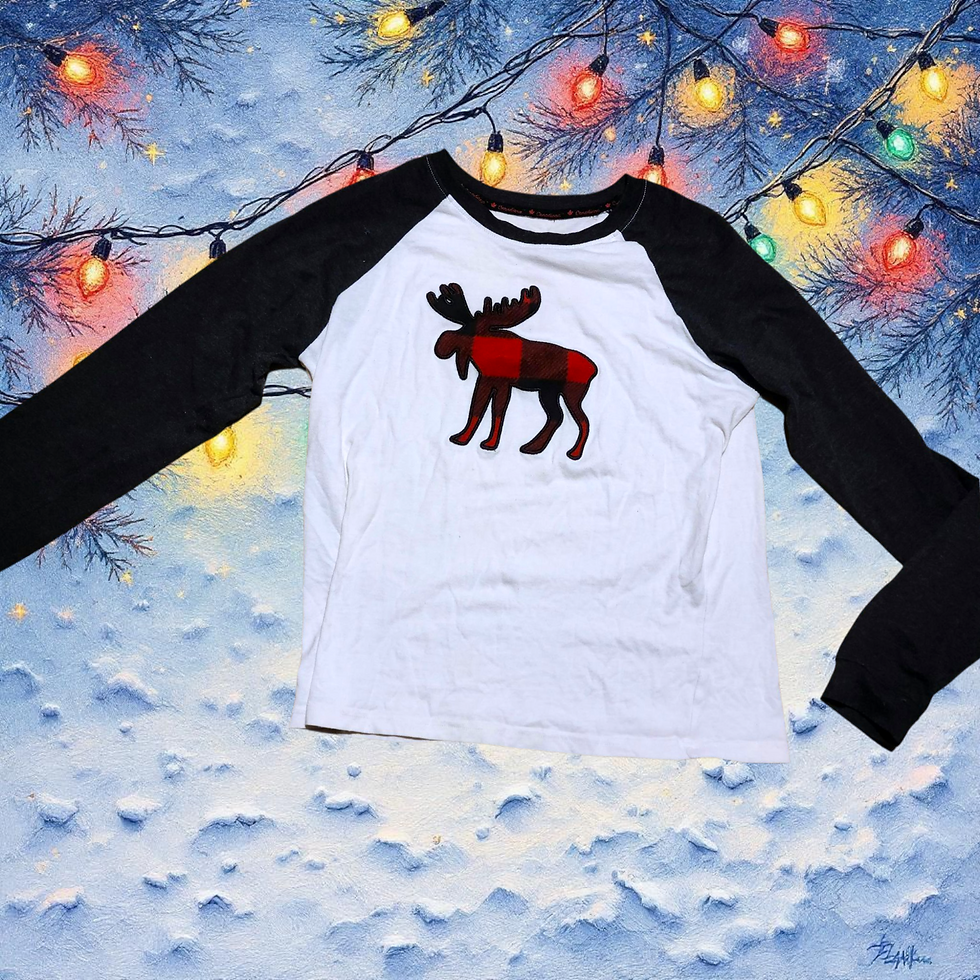 14-16 ans - CANADIANA - chandail orignal. Manches longues mince