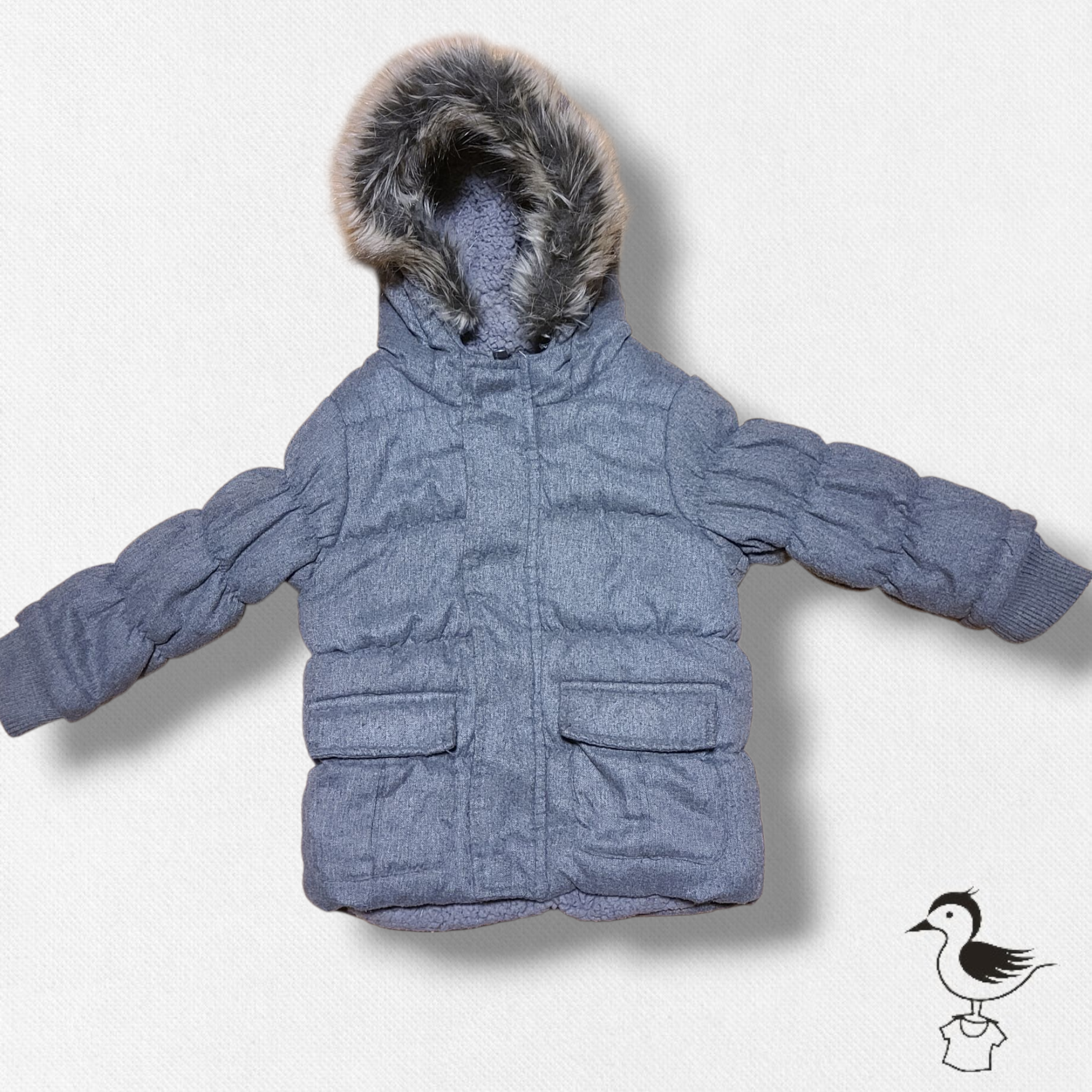 12-18 mois - 80-86cm - BABALUNO - Manteau de mi-saison chaud / hiver temps doux