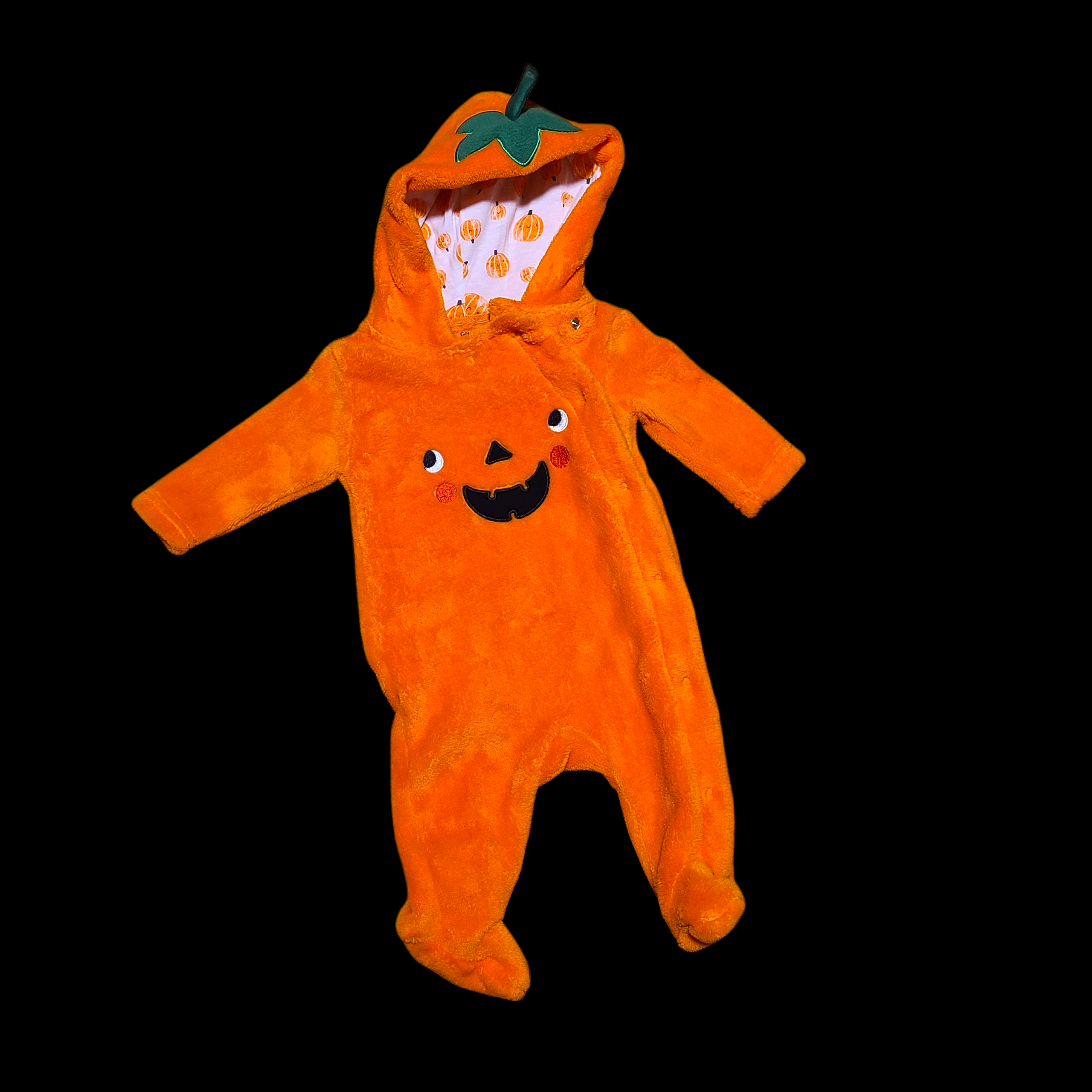 0-3 mois - GEORGE - deguisement🎃/pyjama chaud citrouille 