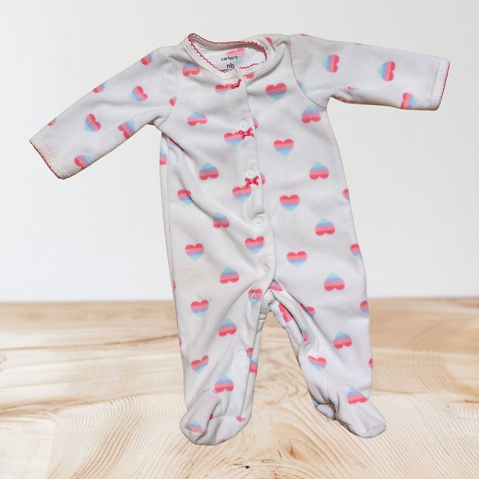 Nouveau-né - pyjama polar comme neuf - coeurs