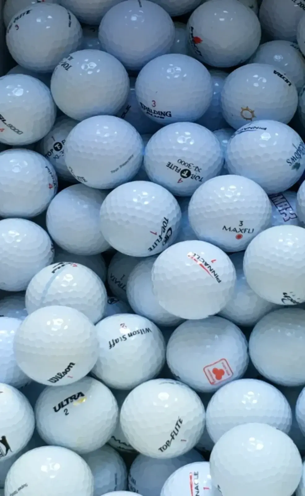 Assorted Used Golf Balls