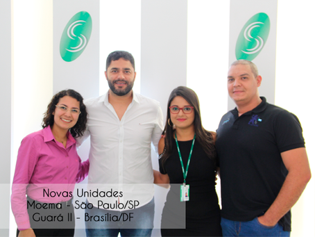 Novas unidades franqueadas em Moema/SP e Guará II/DF