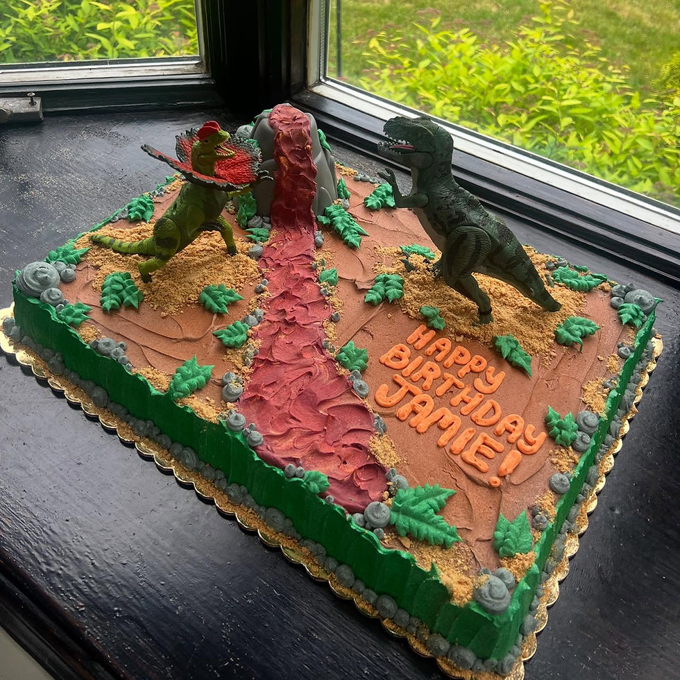 Dinosaur Birthday Cake