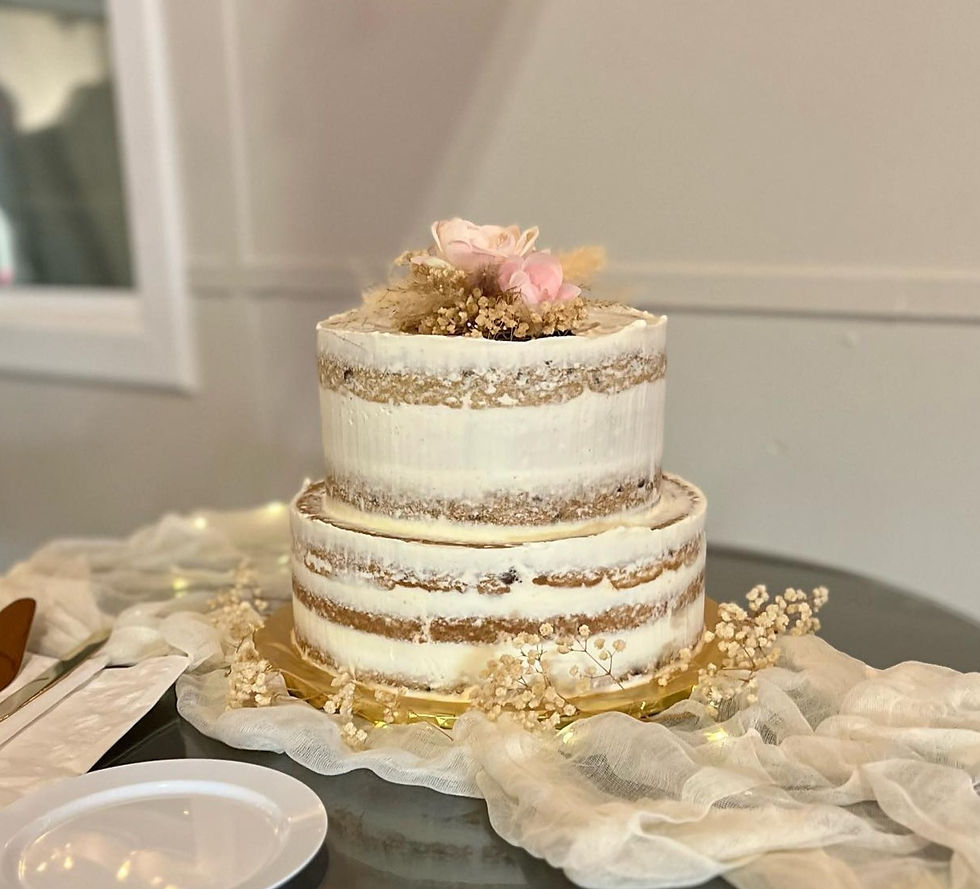 Naked Cookie Wedding Cake