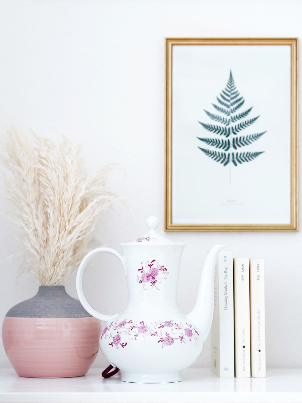 Miniaturbild: Teekanne Lampe mit Blumendekor