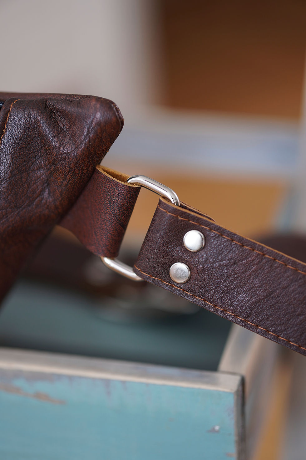Miniaturbild: Bauchtasche aus Vintage Leder