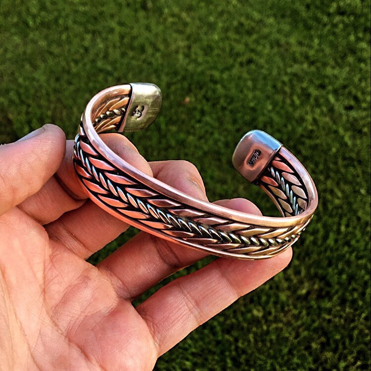 Thumbnail: Solid Stainless Center Welder Bracelet 