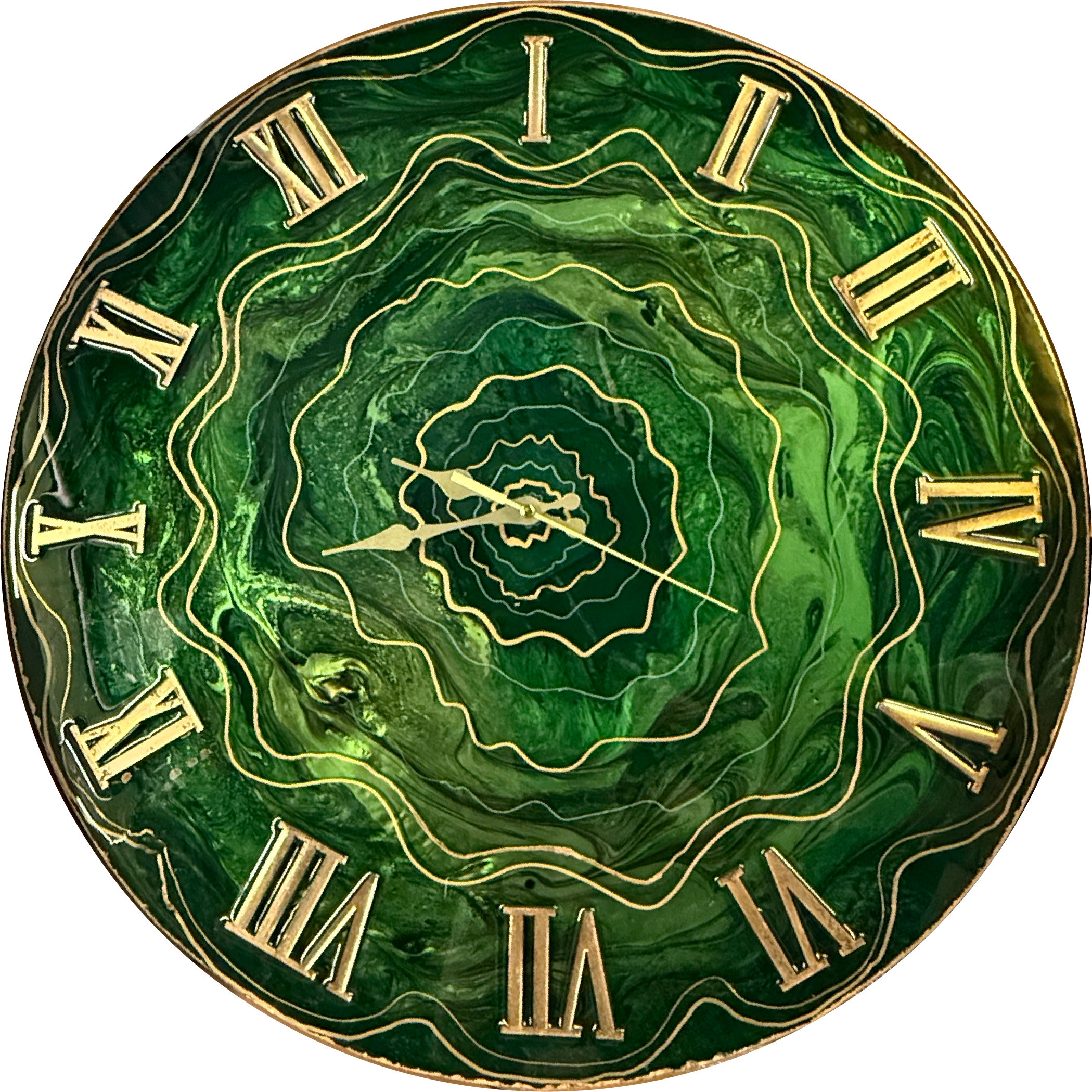 Green Agat Wall Clock