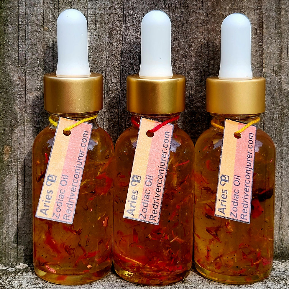 Aries Oils gold bottles