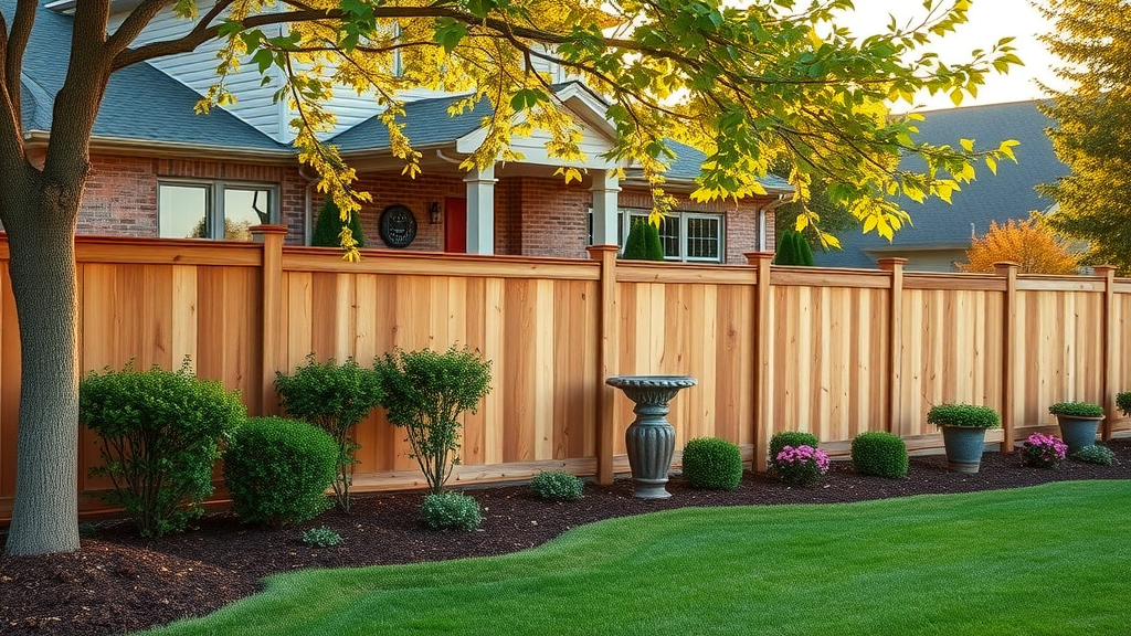 beautiful Tennessee home curb appeal wood privacy fence exterior landscaped yard