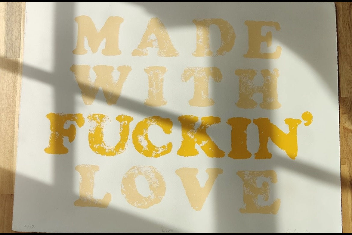 LOVE print by Celie Byrne