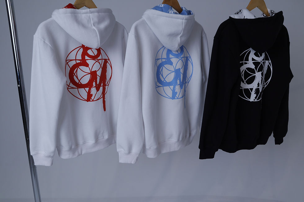 Thumbnail: Monogram Puff Print Hoodies