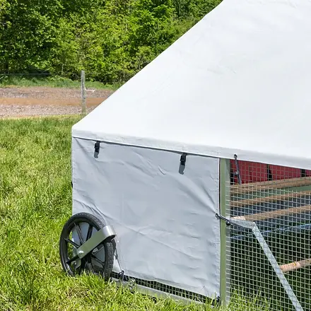 10 x12 Alumi-Coop (Side Cover Closed)