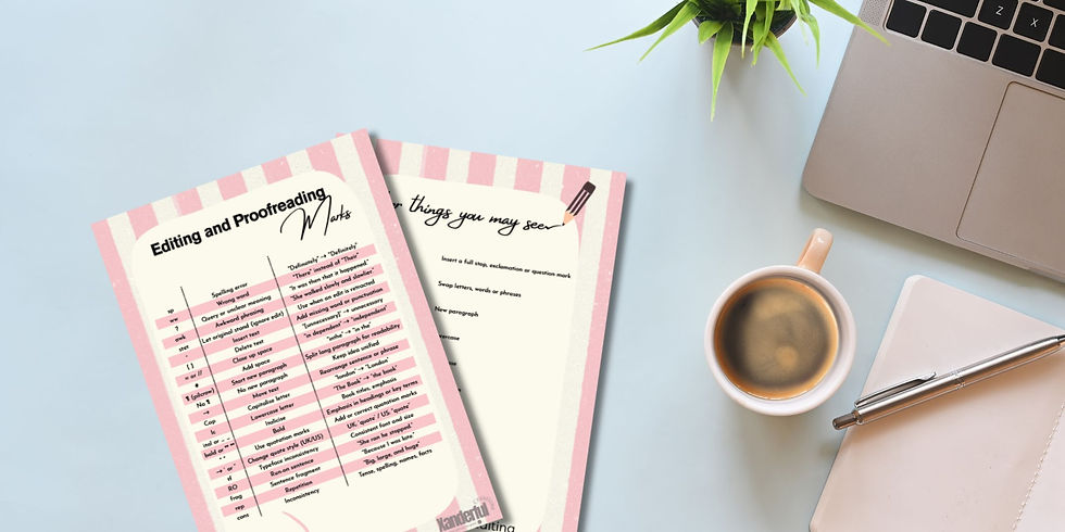 Editing and proofreading marks - what do they all mean?