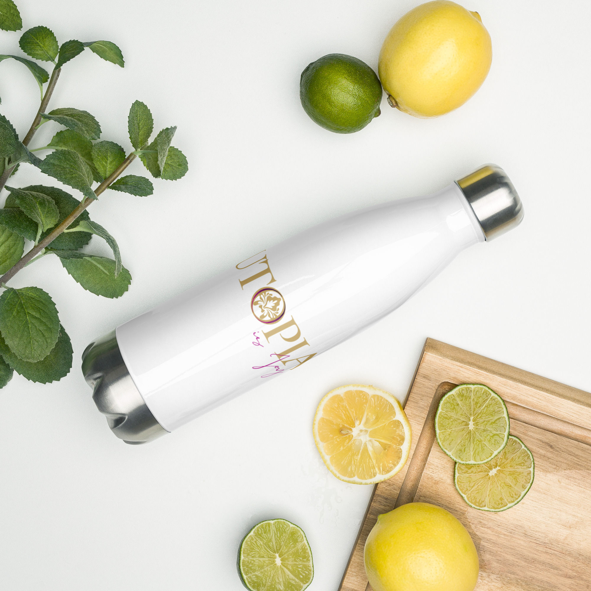 Utopia is Joy - Stainless Steel Water Bottle