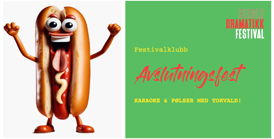 Avslutningsfest med pølser og karaoke!