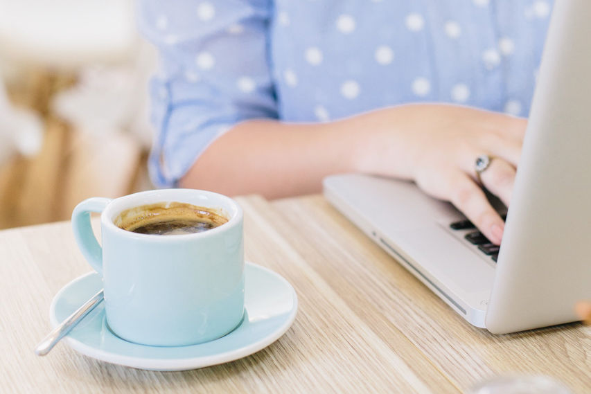 coffee and computer